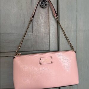 Kate Spade Blush Pink Shoulder Bag with Chain Strap